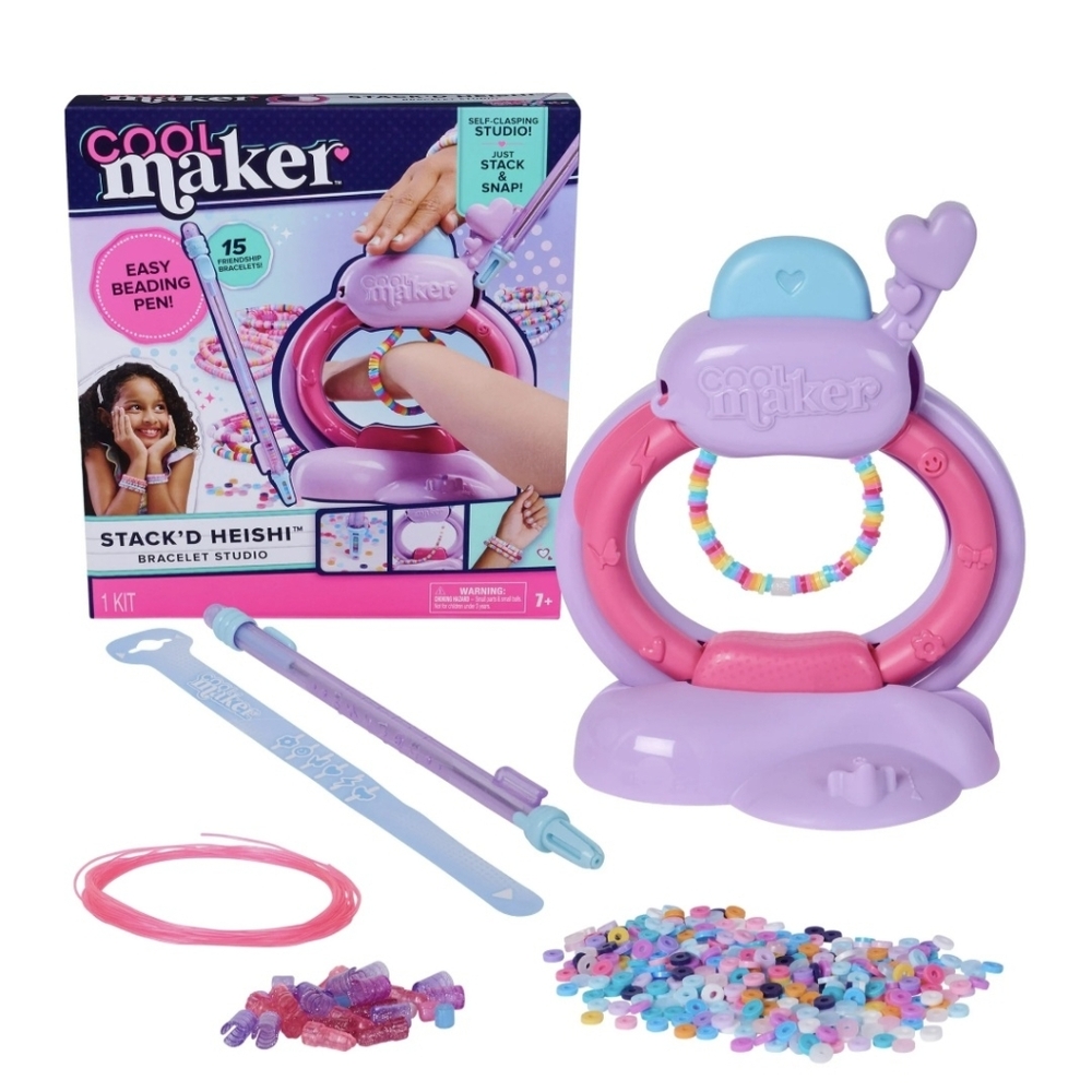 **VIRAL** Cool Maker Stack'd Heishi Bracelet Studio w/Over 1200 Beads - **NIB**